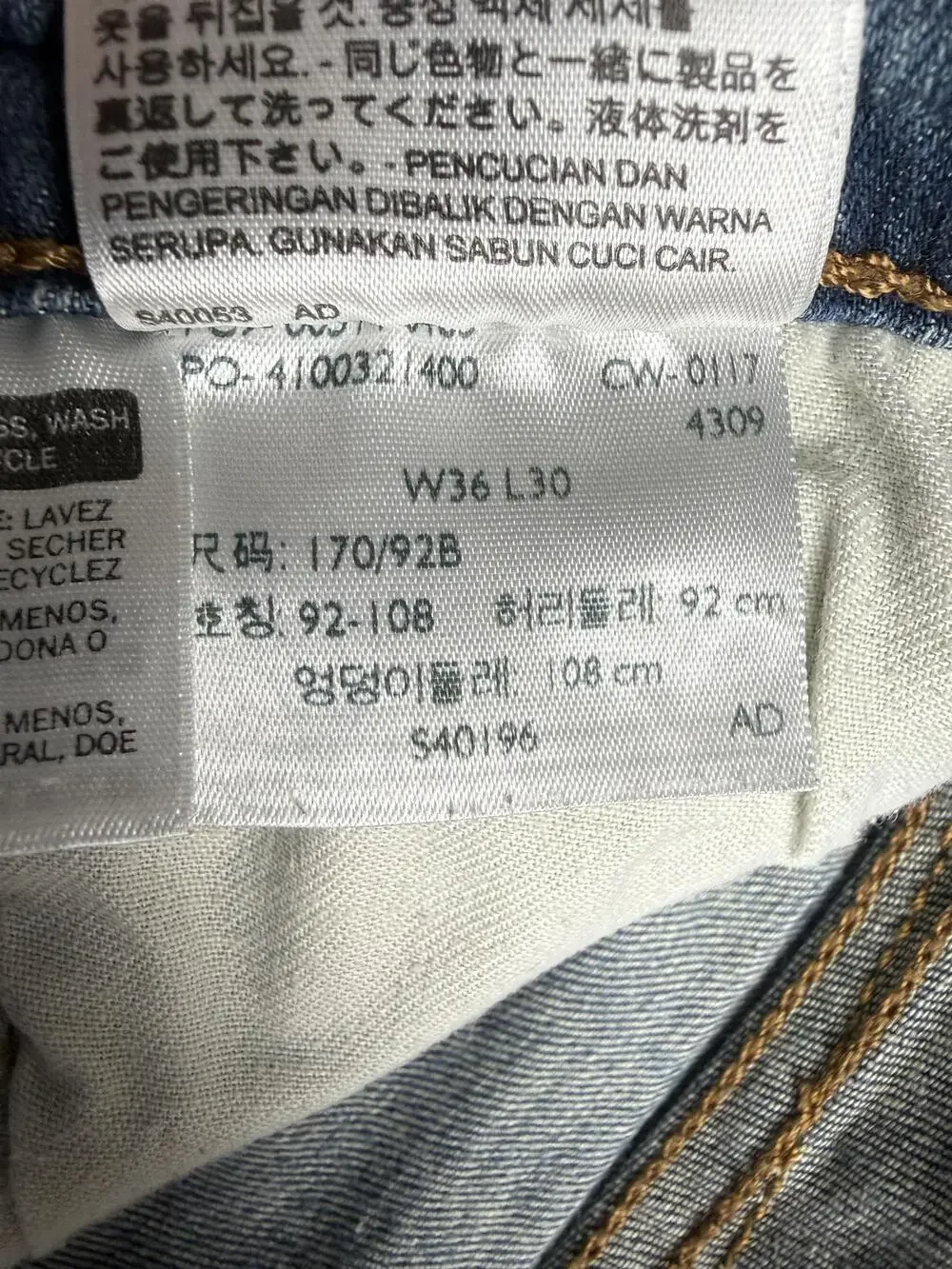 Levis 514 Jeans Mens 36x30 Blue Med Wash Denim Relaxed Straight Leg Casual